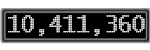 The GaugeControl contains 1 gauge with values: (10,411,189).