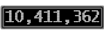 The GaugeControl contains 1 gauge with values: (10,410,888).