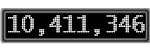 The GaugeControl contains 1 gauge with values: (10,410,889).