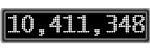 The GaugeControl contains 1 gauge with values: (10,410,889).