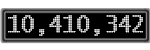 The GaugeControl contains 1 gauge with values: (10,409,781).