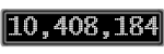 The GaugeControl contains 1 gauge with values: (10,408,048).