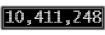The GaugeControl contains 1 gauge with values: (10,410,889).