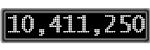The GaugeControl contains 1 gauge with values: (10,410,889).