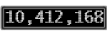 The GaugeControl contains 1 gauge with values: (10,408,033).