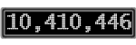 The GaugeControl contains 1 gauge with values: (10,410,318).