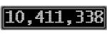 The GaugeControl contains 1 gauge with values: (10,410,884).
