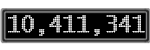 The GaugeControl contains 1 gauge with values: (10,410,889).