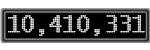 The GaugeControl contains 1 gauge with values: (10,409,929).