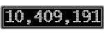 The GaugeControl contains 1 gauge with values: (10,409,199).