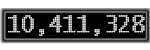 The GaugeControl contains 1 gauge with values: (10,411,352).