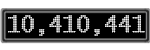 The GaugeControl contains 1 gauge with values: (10,410,320).