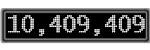 The GaugeControl contains 1 gauge with values: (10,409,004).