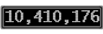 The GaugeControl contains 1 gauge with values: (10,409,928).