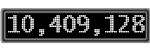 The GaugeControl contains 1 gauge with values: (10,408,863).