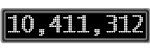 The GaugeControl contains 1 gauge with values: (10,410,889).