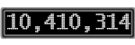 The GaugeControl contains 1 gauge with values: (10,410,321).