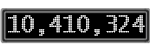 The GaugeControl contains 1 gauge with values: (10,409,930).