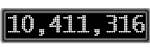 The GaugeControl contains 1 gauge with values: (10,411,345).