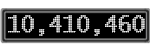 The GaugeControl contains 1 gauge with values: (10,410,318).