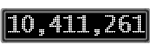 The GaugeControl contains 1 gauge with values: (10,410,870).
