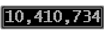 The GaugeControl contains 1 gauge with values: (10,410,750).