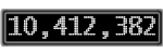The GaugeControl contains 1 gauge with values: (10,412,121).