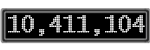The GaugeControl contains 1 gauge with values: (10,410,705).