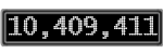 The GaugeControl contains 1 gauge with values: (10,409,050).