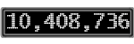 The GaugeControl contains 1 gauge with values: (10,408,701).