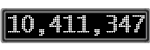 The GaugeControl contains 1 gauge with values: (10,410,873).