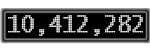 The GaugeControl contains 1 gauge with values: (10,412,021).
