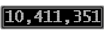 The GaugeControl contains 1 gauge with values: (10,410,891).