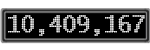 The GaugeControl contains 1 gauge with values: (10,409,195).