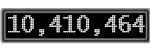 The GaugeControl contains 1 gauge with values: (10,410,319).