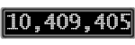 The GaugeControl contains 1 gauge with values: (10,408,989).