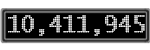 The GaugeControl contains 1 gauge with values: (10,411,307).