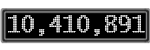 The GaugeControl contains 1 gauge with values: (10,410,484).