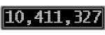 The GaugeControl contains 1 gauge with values: (10,410,899).