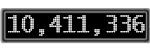 The GaugeControl contains 1 gauge with values: (10,410,896).