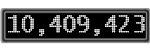 The GaugeControl contains 1 gauge with values: (10,409,001).