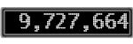 The GaugeControl contains 1 gauge with values: (9,727,106).