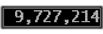 The GaugeControl contains 1 gauge with values: (9,722,305).