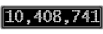 The GaugeControl contains 1 gauge with values: (10,408,256).