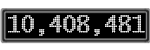 The GaugeControl contains 1 gauge with values: (10,408,300).