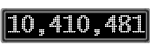 The GaugeControl contains 1 gauge with values: (10,410,537).