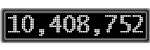 The GaugeControl contains 1 gauge with values: (10,408,256).