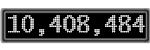 The GaugeControl contains 1 gauge with values: (10,408,207).