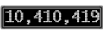 The GaugeControl contains 1 gauge with values: (10,410,316).