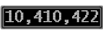 The GaugeControl contains 1 gauge with values: (10,410,322).